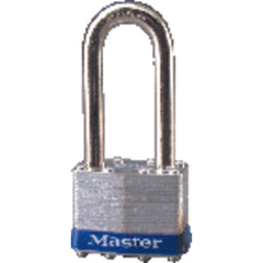 Commercial Steel Padlock 2″ Body Width; Keyed: Different; Silver - Exact Industrial Supply