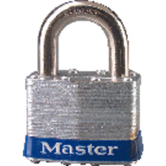 Commercial Steel Padlock 2″ Body Width; Keyed: Different; Silver - Exact Industrial Supply