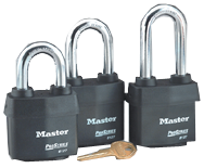 Hi-Vis Aluminum Padlock - 2-5/8'' Body Width; Keyed: Alike; - Exact Industrial Supply