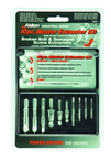 Removes #6 to #24 Screws; 10 pc. Kit - Screw Extractor - Exact Industrial Supply