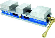 HDL Double Lock Vise- 6" Jaw Width- w/Aluminum Jaw Kit - Exact Industrial Supply