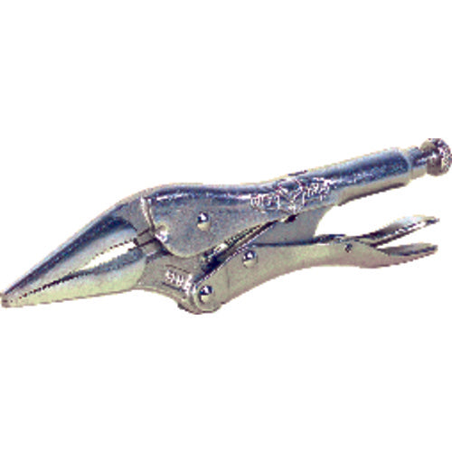 Vise-Grip Long Nose Locking Pliers with Wire Cutter - 4LN Plain Grip 1 5/8″ Capacity 4″ Long - Exact Industrial Supply