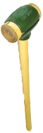 Rawhide Face Sledge Hammer -- 8 lb--36'' Hickory Handle--2-3/4'' Head Diameter - Exact Industrial Supply