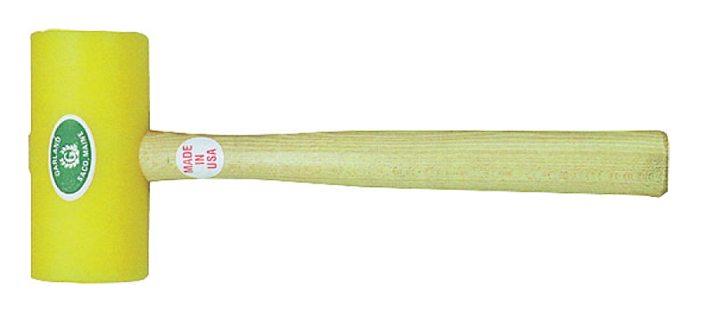 Garland Plastic Mallet -- 19 oz; Hickory Handle; 2-1/2'' Head Diameter - Exact Industrial Supply