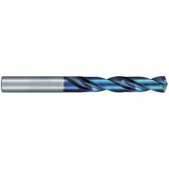 #7 Dia. × 6 mm Shank × 40 mm Flute Length × 82 mm OAL, Jobber, 135°, Aqua Revo D, 2 Flute, External, Solid Carbide Drill - Exact Industrial Supply