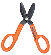 3'' Blade Length - 12-1/2'' Overall Length - Straight Cutting - Straight Patter Snips - Exact Industrial Supply