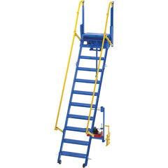 Folding Mezzanine Ladder 108″ 115Vac Pwr Storage