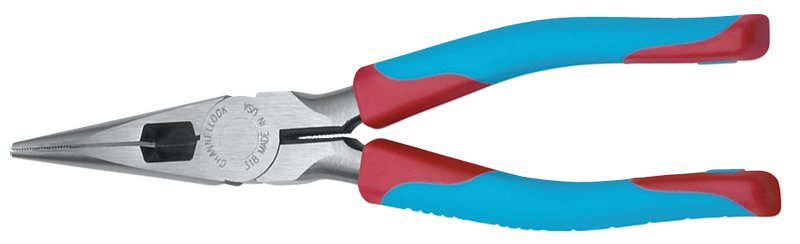 Channellock Long Needle Nose Pliers -- #318CB Cushion Grip 8.5'' Long - Exact Industrial Supply