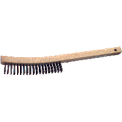 6″ × 14″ - Tempered Steel Hand Scratch Industrial Hand Brush - Exact Industrial Supply