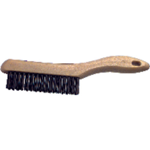 5 1/2″ × 10″ - Tempered Steel Hand Scratch Industrial Hand Brush - Exact Industrial Supply