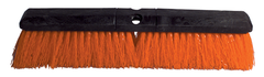 24" - Orange Safety Broom Without Handle - Exact Industrial Supply