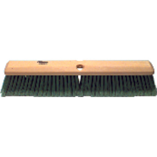 18″ - Maroon Heavy Perma Sweep Broom With Handle - Exact Industrial Supply