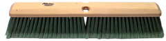 24" - Green Fine Perma Sweep Broom With Handle - Exact Industrial Supply