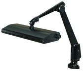 Broad Area Coverage LED Task Light  Dimmable  31" Floatng Arm  Clamp - Exact Industrial Supply