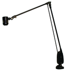 High Power LED Spot Light  Dimmable  38" Floating Arm  Sturdy Clamp Base - Exact Industrial Supply