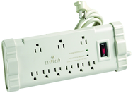 15 Amp; 120 Volt; 9 Plug Office Grade Surge Strip - Beige - Exact Industrial Supply