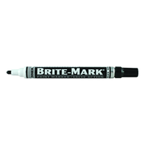 Brite-Mark Paint Marker - Oil Based - Black - Exact Industrial Supply