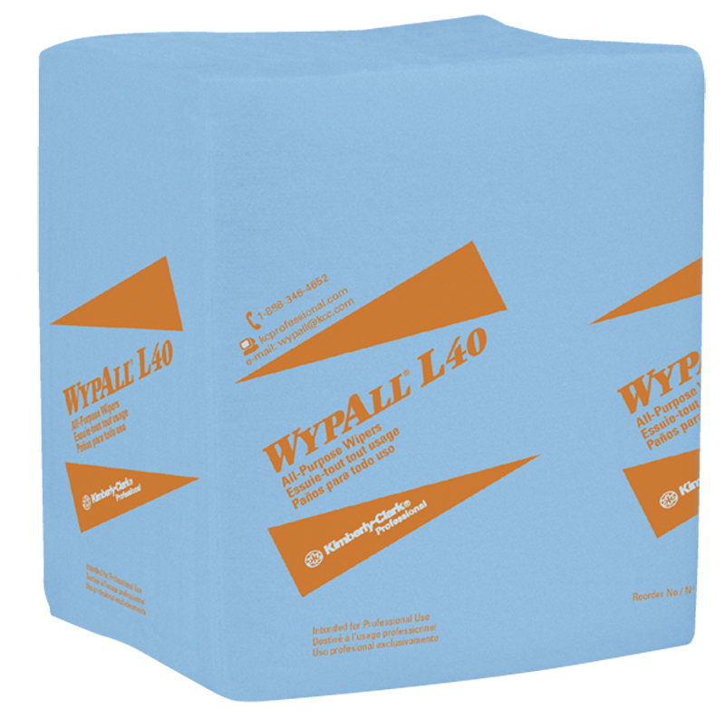 12.5 x 14.4'' - Package of 672 - WypAll L40 1/4 Fold - Exact Industrial Supply