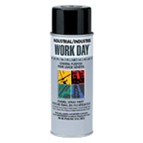 Work Day Aerosol Enamel Paint Gloss Black - Exact Industrial Supply