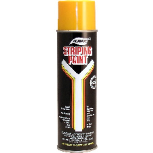 20oz Solvent Based Striping Spray Paint Traffic Yellow - Exact Industrial Supply