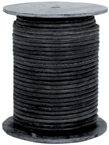 #L38R025 -- 3/8'' ID x 25 Feet - Black Rubber - Rubber Hose - Exact Industrial Supply