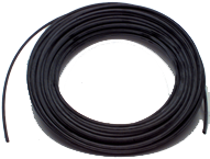 #NC0650100K - 3/8 OD - Black Nylon - Tubing-100 Feet per Reel - Exact Industrial Supply