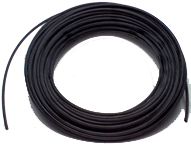 #NC0810100K - 8mm OD - Black Nylon - Tubing-100 Feet per Reel - Exact Industrial Supply