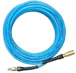 #PFE6100T - 3/8 MPT x 100 Feet - Light Blue Thermoplastic - No Fitting(s) - Air Hose - Exact Industrial Supply