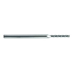 2mm Dia. - 75mm OAL - Extra Reach - Ball Nose-AD-Carbide End Mill - 3FL - Exact Industrial Supply