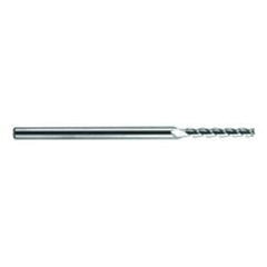.5mm Dia. - 75mm OAL - Extra Reach - Ball Nose-AD-Carbide End Mill - 3FL - Exact Industrial Supply