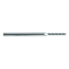 4mm Dia. - 75mm OAL - Extra Reach - Ball Nose-AD-Carbide End Mill - 3FL - Exact Industrial Supply