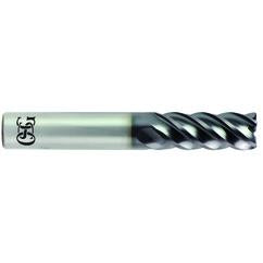 3/8 x 3/8 x 7/8 x 2-1/2 5Fl .060 C/R Carbide End Mill - TiALN - Exact Industrial Supply