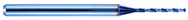 0.83mm Dia. - X 38mm OAL Carbide Micro Drill -Aqua Coated - Exact Industrial Supply