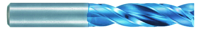 10.1mm Dia. - X 116mm OAL - 3XD-Carbide-Drill-Aqua EX Coated - Exact Industrial Supply
