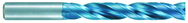 9.7mm Dia. - X 126mm OAL - 5XD-Carbide-Drill-Aqua EX Coated - Exact Industrial Supply