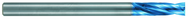 4.2mm Dia. X 100mm OAL 10XD-Carbide Drill-Flat Point -Aqua EX Coated - Exact Industrial Supply