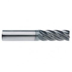 3/16" Dia. - 3/4" LOC - 2-1/2" OAL - .015 Radius 5 FL Carbide End Mill-AlCrN-X - Exact Industrial Supply