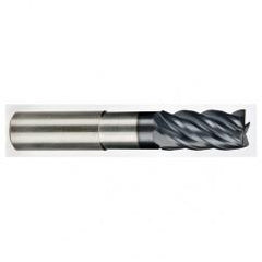 3/4" Dia. - 1" LOC - 7" OAL - .120 Radius 5 FL Carbide S/E HP End Mill-AlTiN-x - Exact Industrial Supply