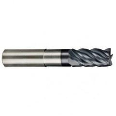 5/8" Dia. - 3/4" LOC - 5 OAL Ball Nose 5 FL Carbide S/E HP End Mill-AlCrNX - Exact Industrial Supply