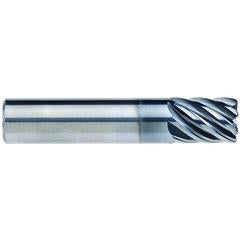 1/2" Dia. - 5/8" LOC - 2-1/2" OAL - 7FL Carbide End Mill - AlCrNx - Exact Industrial Supply