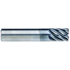 1/2" Dia. - 5/8" LOC - 2-1/2" OAL - 7 FL Carbide End Mill - AlCrNx - Exact Industrial Supply
