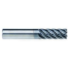 3/4" Dia. - 1-5/8" LOC - 4" OAL - 7FL Carbide End Mill - AlCrNx - Exact Industrial Supply