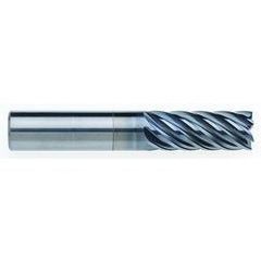 16mm Dia. - 34mm LOC - 92mm OAL - 0.5mm CR 7FL Carbide End Mill - AlCrNx - Exact Industrial Supply