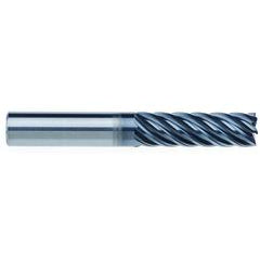 5/8" Dia. - 2-1/8" LOC - 4" OAL - 7 FL Carbide End Mill - AlCrNx - Exact Industrial Supply