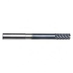 3/4" Dia. - 1-5/8" LOC - 6" OAL - .030 Radius 6 FL Carbide End Mill-Uncoated - Exact Industrial Supply