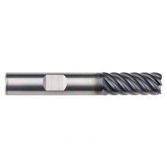 3/8" Dia. - 2" LOC - 4" OAL - .015 Radius 6 FL Carbide End Mill-AlTiN-x - Exact Industrial Supply