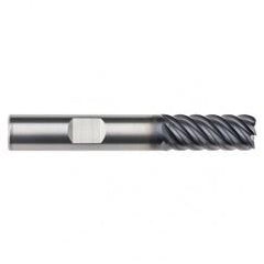3/4" Dia. - 2-5/8" LOC - 5" OAL - 6 FL Carbide End Mill-AlTiN-x - Exact Industrial Supply