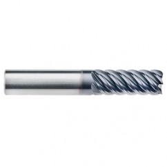 1/4" Dia. - 3/4" LOC - 2-1/2" OAL - 6 FL Carbide End Mill-AlTiN-x - Exact Industrial Supply