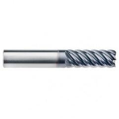 5/8" Dia. - 1-7/8 LOC - 4" OAL - .060 Radius 6 FL Carbide End Mill-AlTiN-X - Exact Industrial Supply