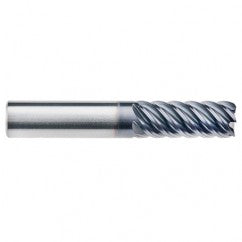 1/2" Dia. - 1-1/4" LOC - 3" OAL - .060 Radius 6 FL Carbide End Mill-AlTiN-x - Exact Industrial Supply